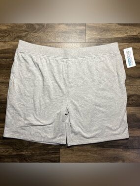 Dude Robe Shorts Mens 2XL/3XL Grey 8" Inseam Terry Lined Luxury Loungewear